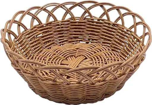 [230024] Basket Round Natural