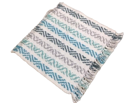 [115032] Place mat canvas print fringe