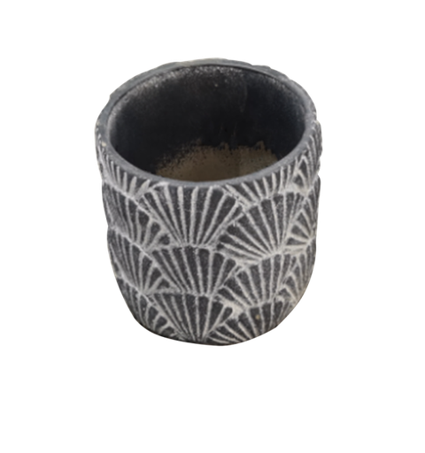[253779] Printed Flower pot 8.5 x9