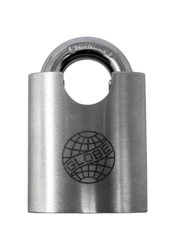 [171945] Globe Stainless Steel Shrouded Padlock 50mm