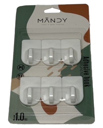 [253048] Wall Hook Plastic with Adheisive