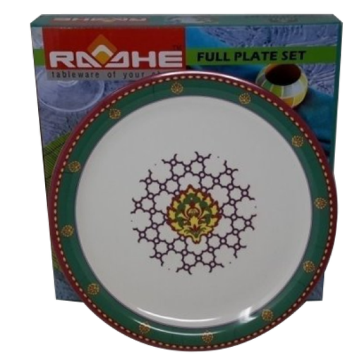 [115091] Melamine Plate set 6pc 11"