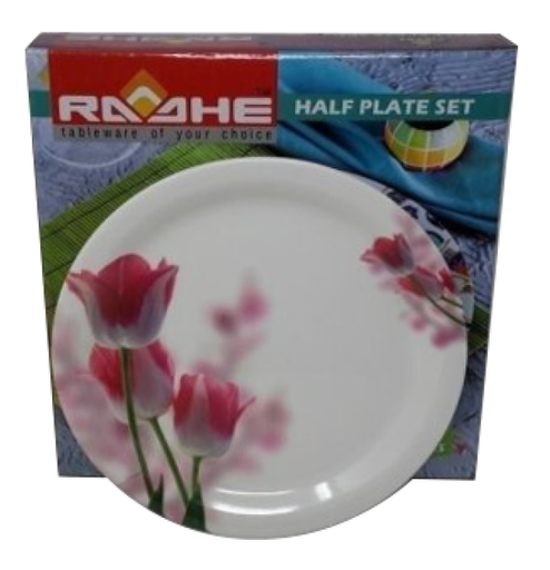[115092] Melamine Plate set 6pc 7.5"