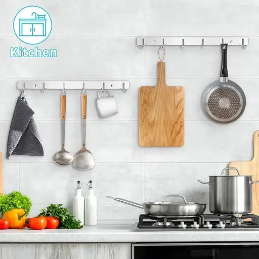 [253050] Metal 6 hooks 43.1cm