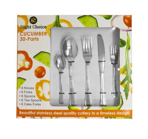 [171765] Stainless Steel Cutlery set 30pc