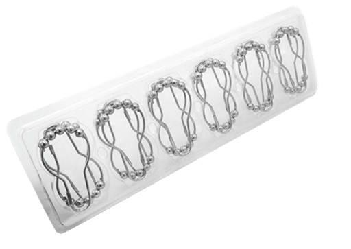 [253677] Shower Curtain Hook 12pc