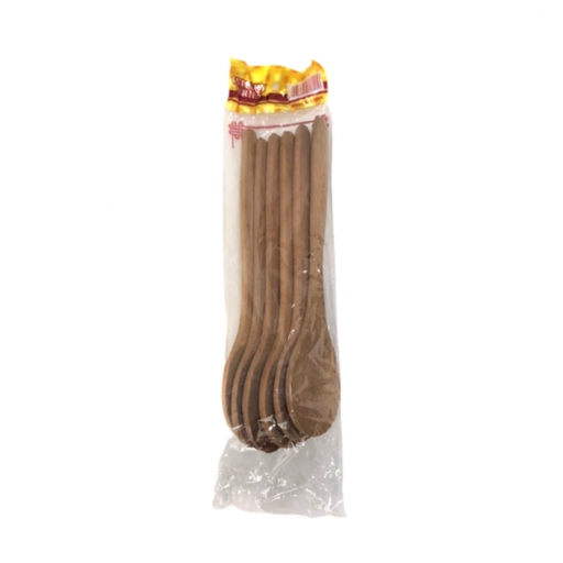 [7147] Wooden Spoon 23cm 6pc