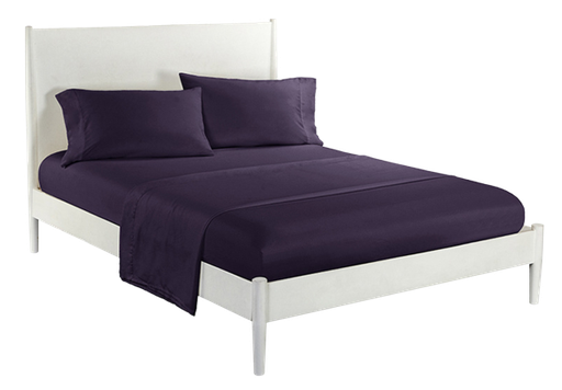 [253760] BED SHEET KING 4PC PURPLE