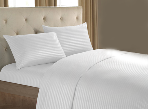[253754] BED SHEET QUEEN 4PC W/STRIPE