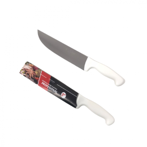 [7174] Knife White Handle 9"