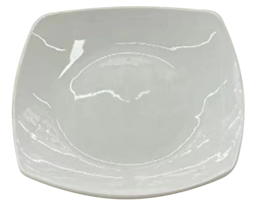 [253834] Plate White 10" Square