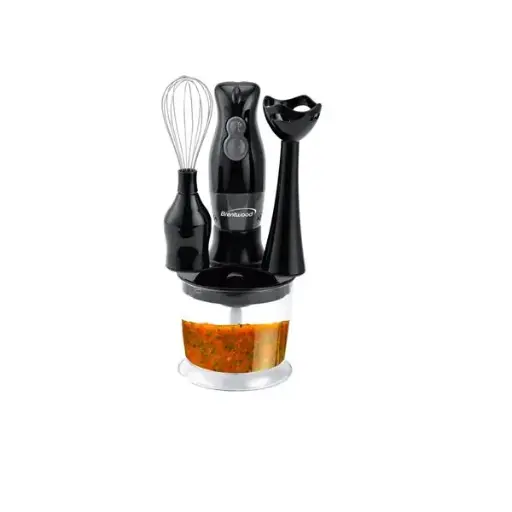 [APP-HB-38BK] Brentwood 2 speed Hand Blender with Food Processor and Whisk