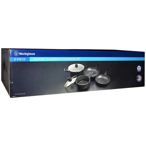 [WCCS000906AMBB] WESTINGHOUSE 6PC FORGED ALUMINUM COOKWARE SET