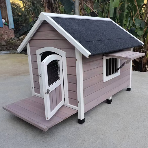 [20019902] WOODEN PET HOUSE 33.5X40.2X34 INCH