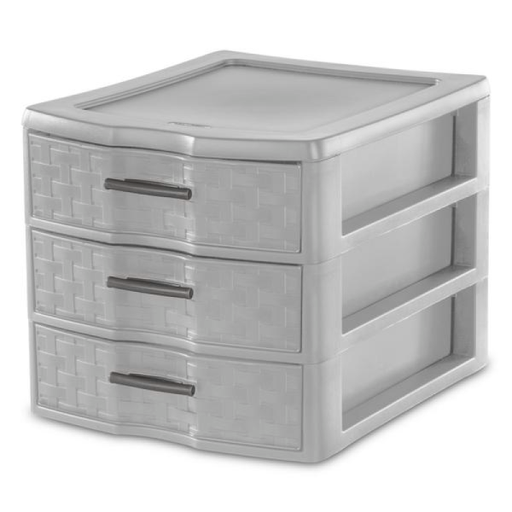 [290139] DRAWER 3 UNIT WEAVE CEM MEDIUM