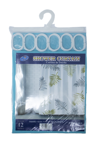 [253849] SHOWER CURTAIN PLASTIC 180x180CM
