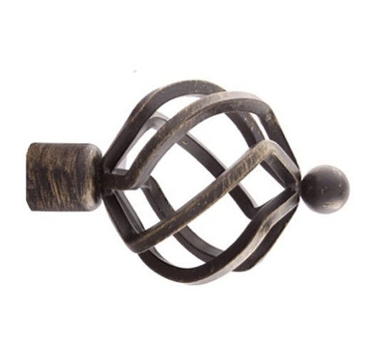 [111114] EXPANDABLE CURTAIN RODS WITH FINIALS