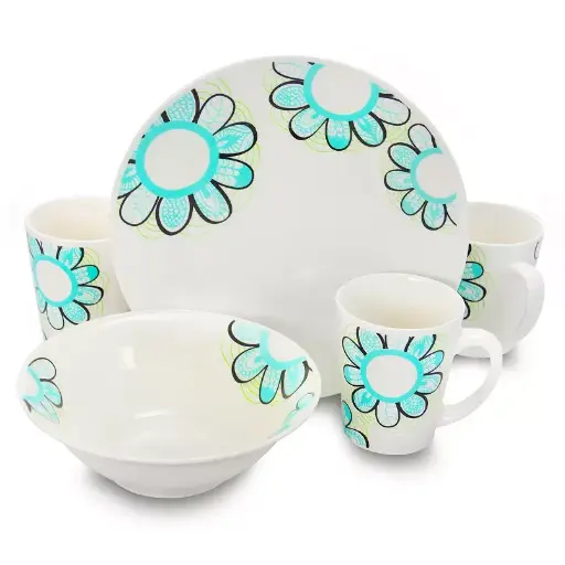 [9484312] GIBSON LUSH BLOSSOM 12PC DINNERWARE SET