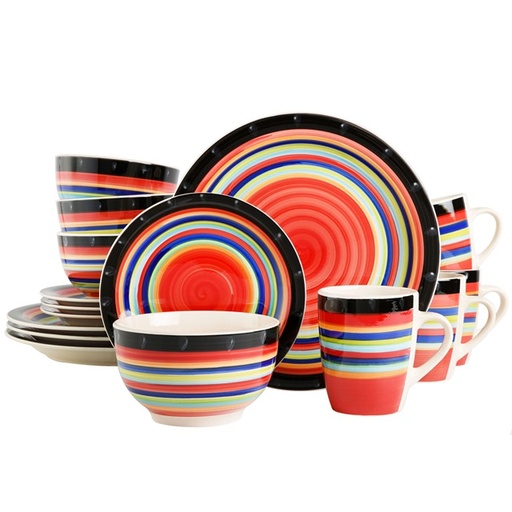 [9769416R] GIBSON CASA STELLA 16PC DINNERWARE SET