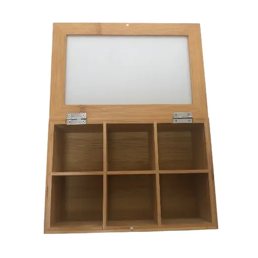 Bamboo Tea Box 6/compartment