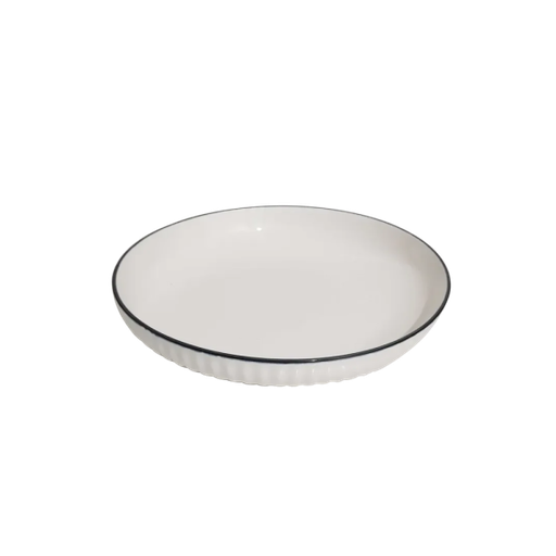 [254168] Porcelain Wide Bowl 8"