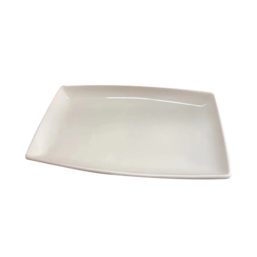 [254172] Porcelain White Plate 12"