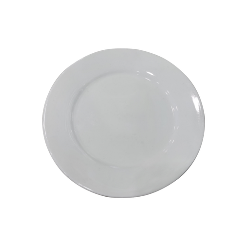 [254166] Porcelain White Plate 10"