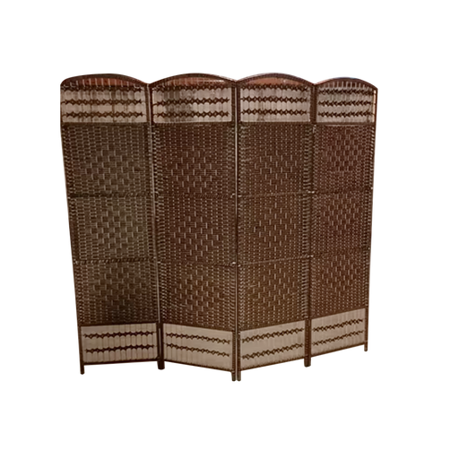 [254123] Bamboo Woven Room Divider Brown