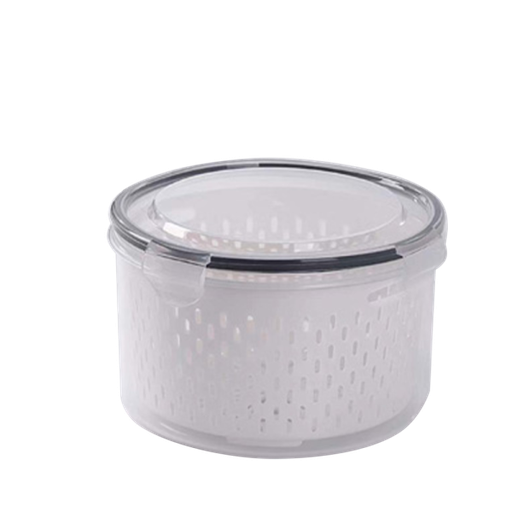 [500018] ROUND FOOD CONTAINER W STRAINER 5200ML