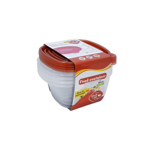 [500082] FOOD CONTAINER 1.2L 4PCS SET