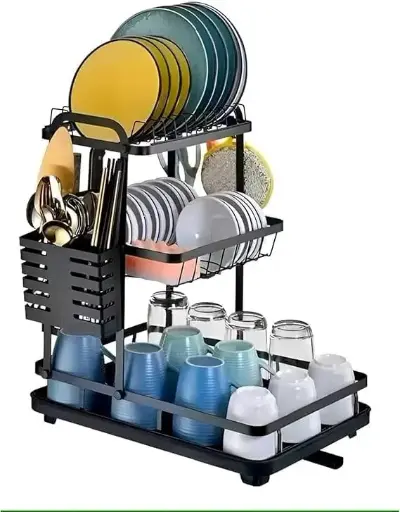 [20021459] 3 Tier Metal Dish Rack