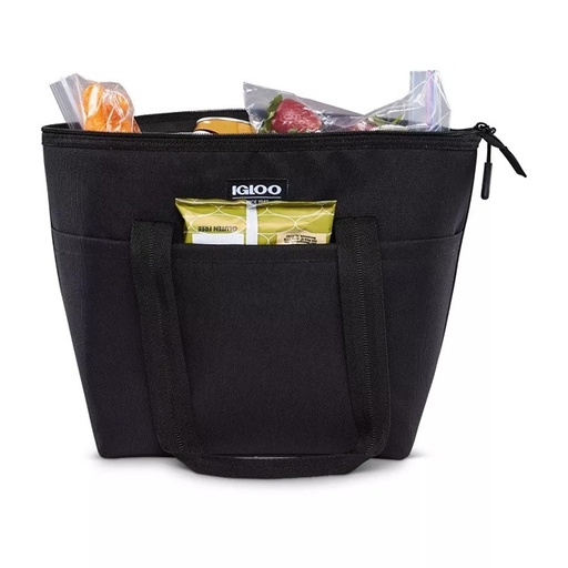 [64996] IGLOO 10CAN REPREVE AVERY LUNCH TOTE BLACK