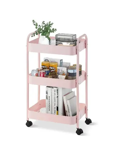 3 tier metal cart