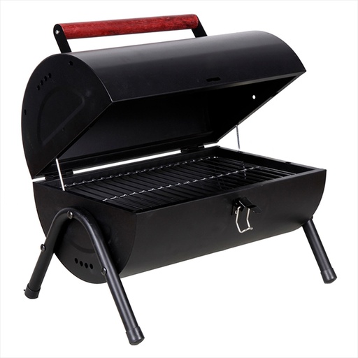 [8466905] GIBSON DELWIN DOUBLE BARREL 14.75 INCH BBQ PIT, BLACK