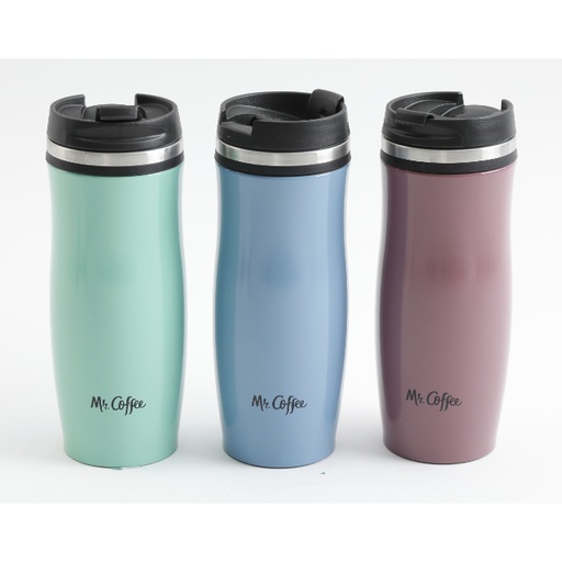 [12443901] MR COFFEE KENDRICK 12.5OZ SS TUMBLER ASST COLOURS
