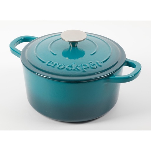 [13737402] CROCKPOT ARTISAN 7QT DUTCH OVEN W-LID TEAL OMBRE