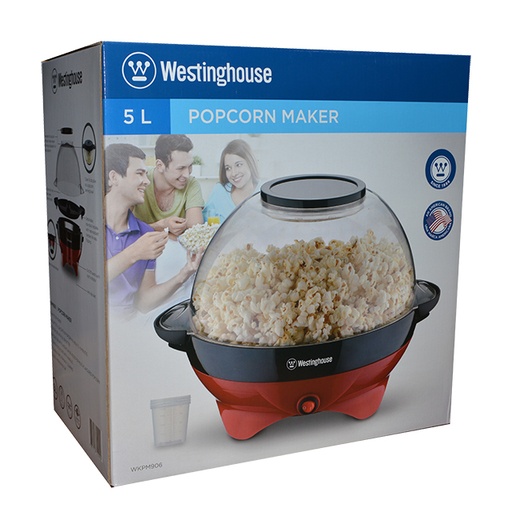 [WKPM906] WESTINGHOUSE 5L POPCORN MAKER 800W BLACK & RED