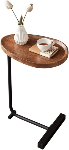 [254285] SIDE TABLE OVAL WALNUT