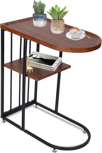 [254243] SIDE TABLE BROWN RECT.
