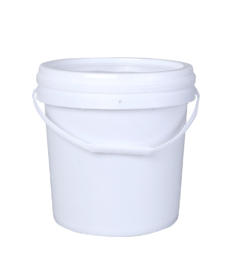 [253657] BUCKET W LID WHITE 10 L