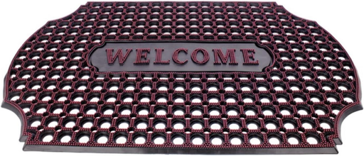 [254274] DOOR MAT OUTDOOR WELCOME 60 X 90 CM RED
