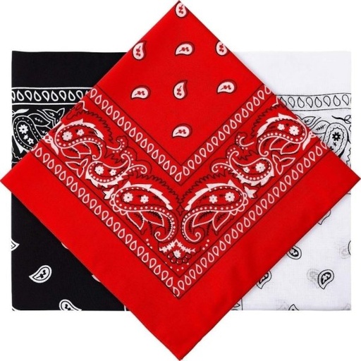 [254258] BANDANA MIX COLOUR 55 X 55 CM