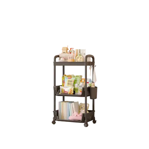 KITCHEN CART PLASTIC 3 TIER W/ WHEEL