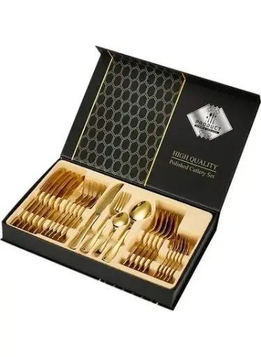 [GCSIB] 24pc Gold Cutlery Set in Box