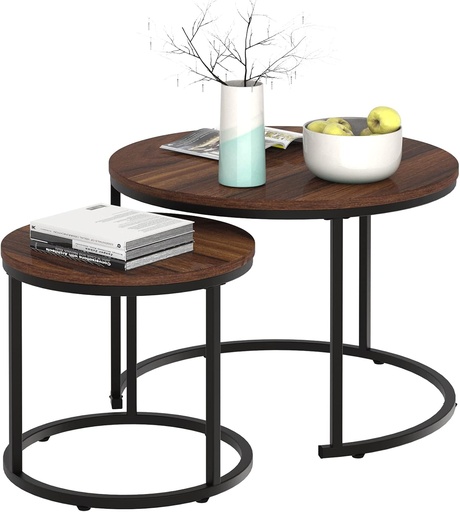 2pc Round Nesting Table