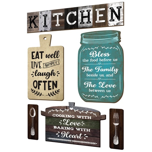 [1100137] Wooden Plaque 38cm (Kitchen) 