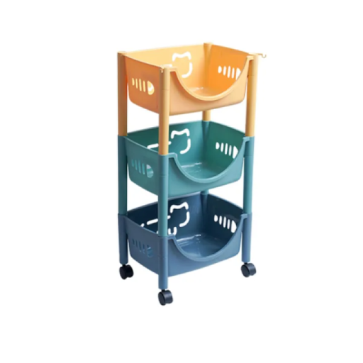 [255030] Kitchen cart basket 3 layer