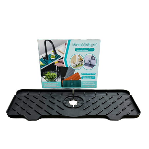 [255082] KITCHEN SINK SILICONE MAT BLACK