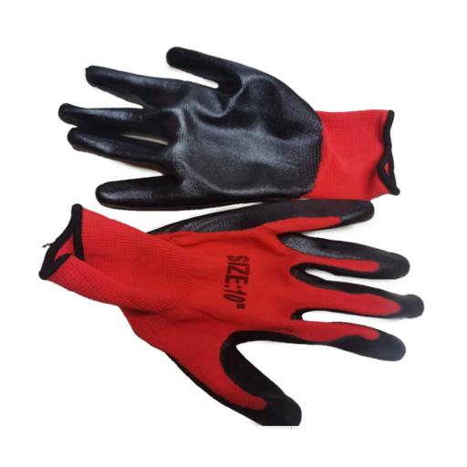 [254259] GLOVES RED+BLACK