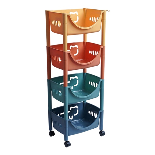 [255031] Kitchen cart basket 4 layer 